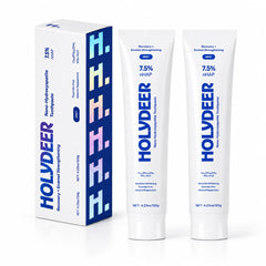 Holydeer frente del empaque mostrando beneficios y 7.5% nHAP