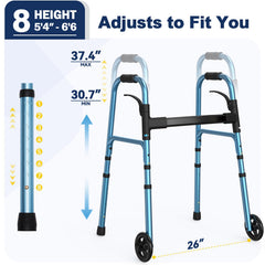 HOLYHEAL comparación de tamaño con silla para entender escala y maniobrabilidad
