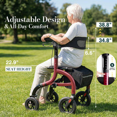 HOLYHEAL mangos ergonómicos y freno dual accesible para control seguro