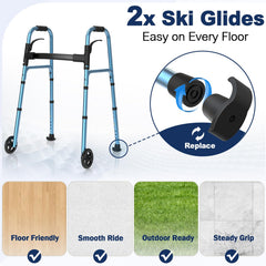 HOLYHEAL skis deslizadores instalados mejoran la fluidez en superficies lisas