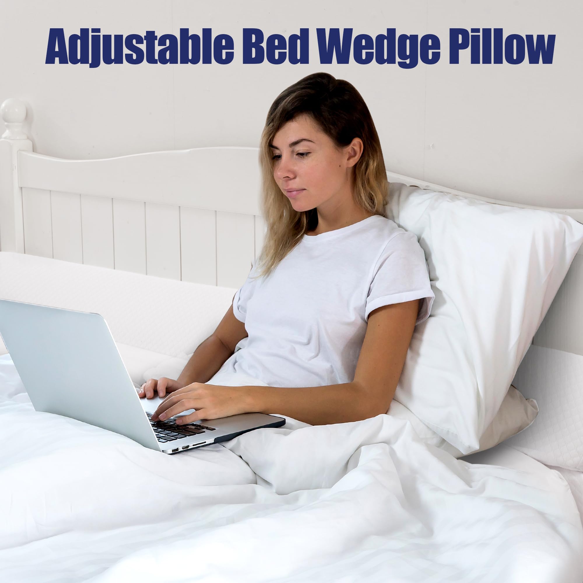 HOMBYS cojín desplegado rectangular, cubre hueco amplio entre cama y cabecero