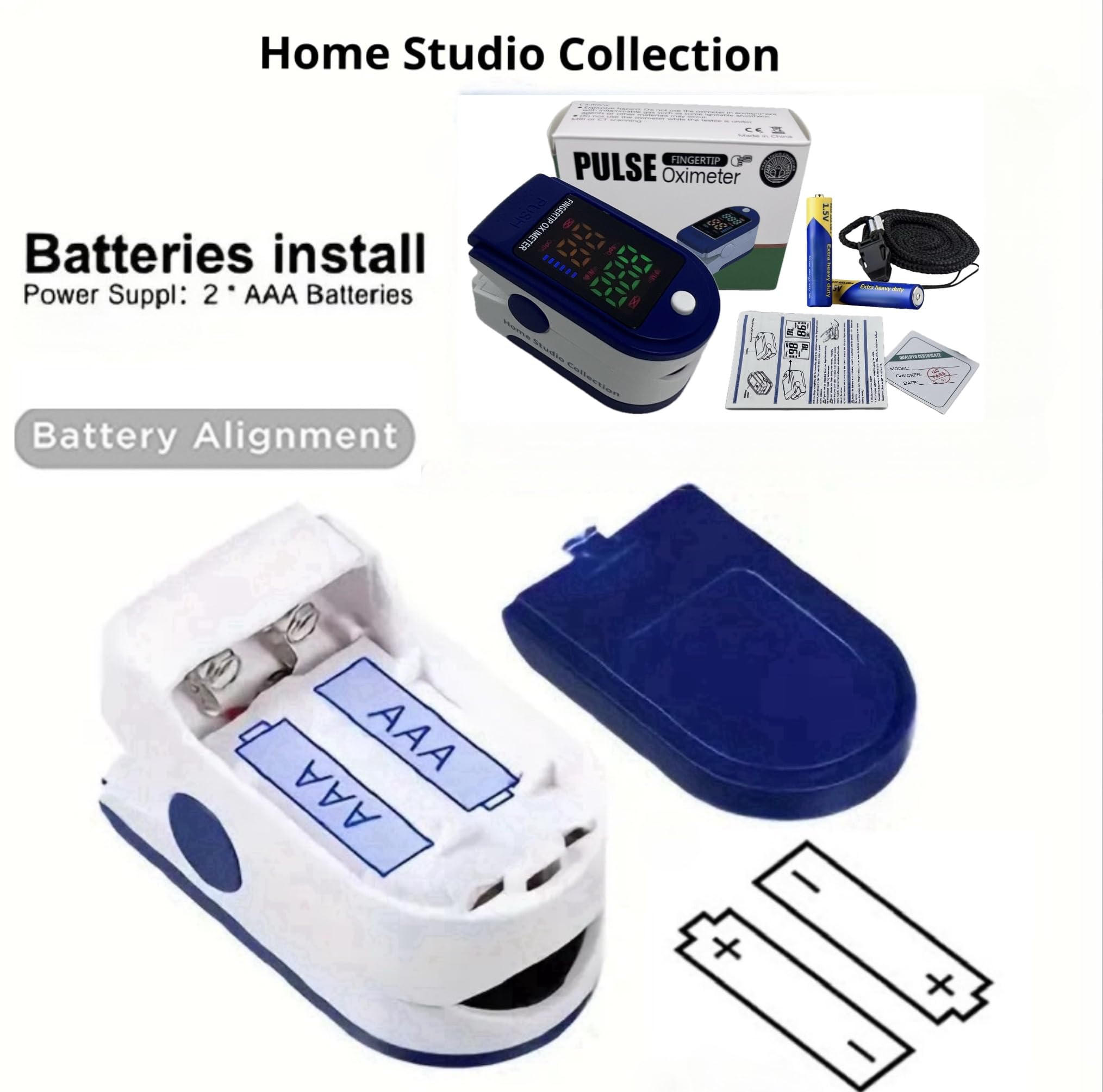 Home Studio Collection accesorios incluidos: pilas AAA, cordón y manual práctico