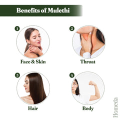 Homeda bol con mascarilla facial preparada con mulethi, textura homogénea lista para aplicar