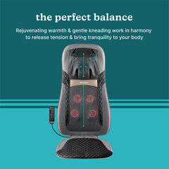 Homedics correas integradas sujetando el cojín a una silla