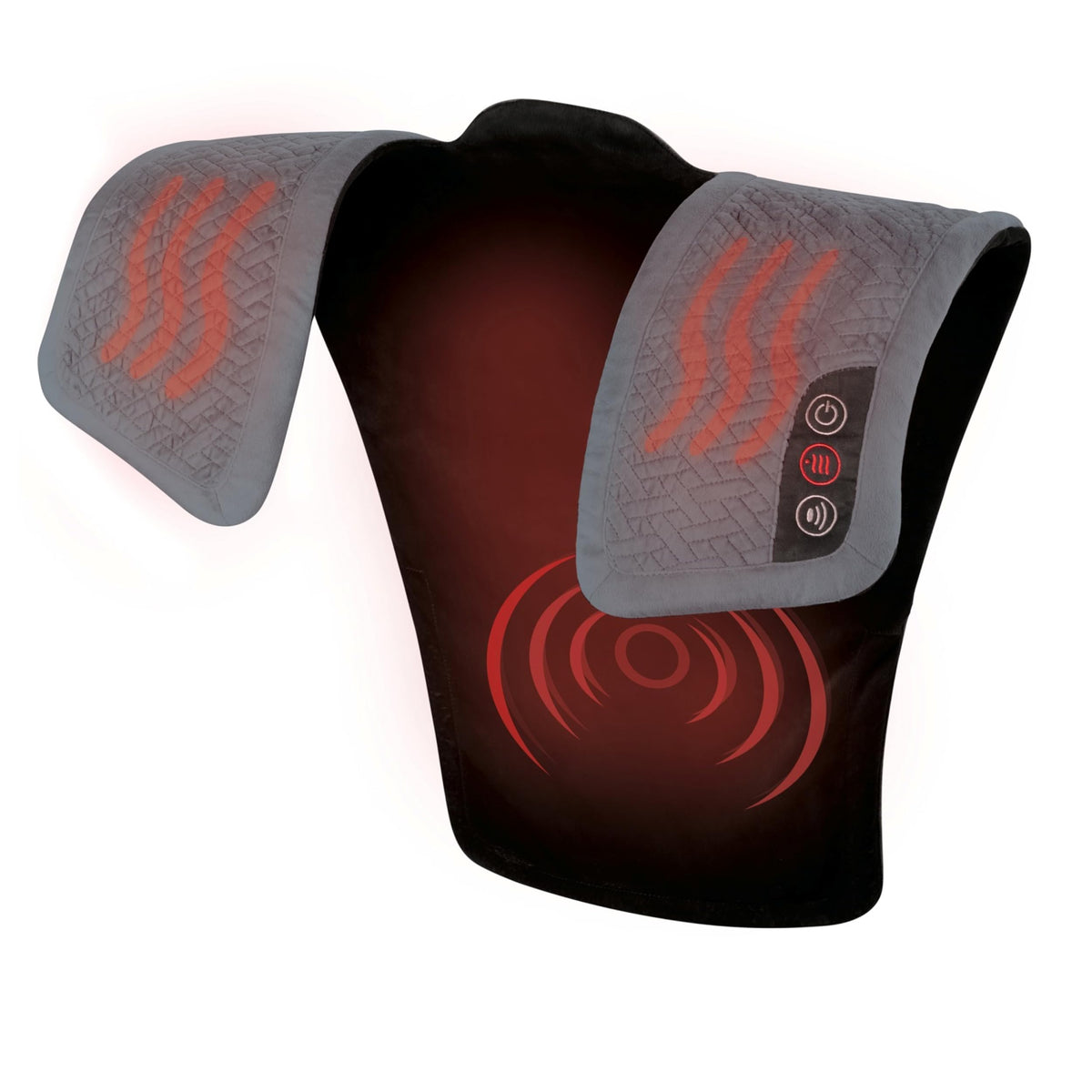 Homedics masajeador frontal mostrando el diseño cómodo y envolvente