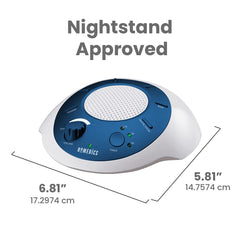 Homedics en cuna calmando ambiente nocturno y facilitando sueño del bebé