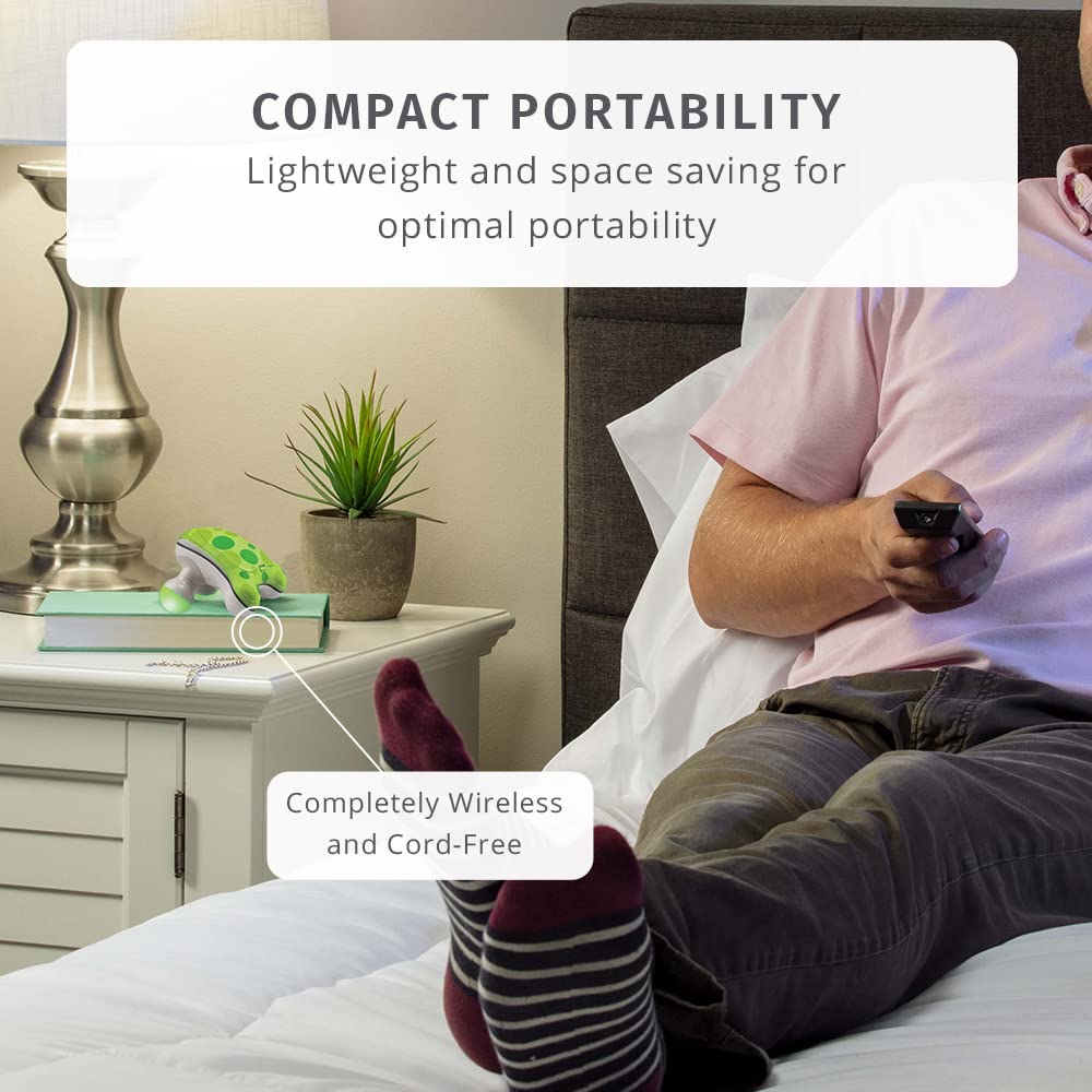 HoMedics Ribbit empuñadura ergonómica que facilita el agarre cómodo
