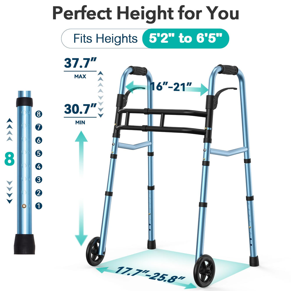 HOMENURSE patines ski que facilitan el avance sin levantar el andador
