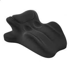 HOMEPAC vista frontal de la almohada cuña negra con soporte estable