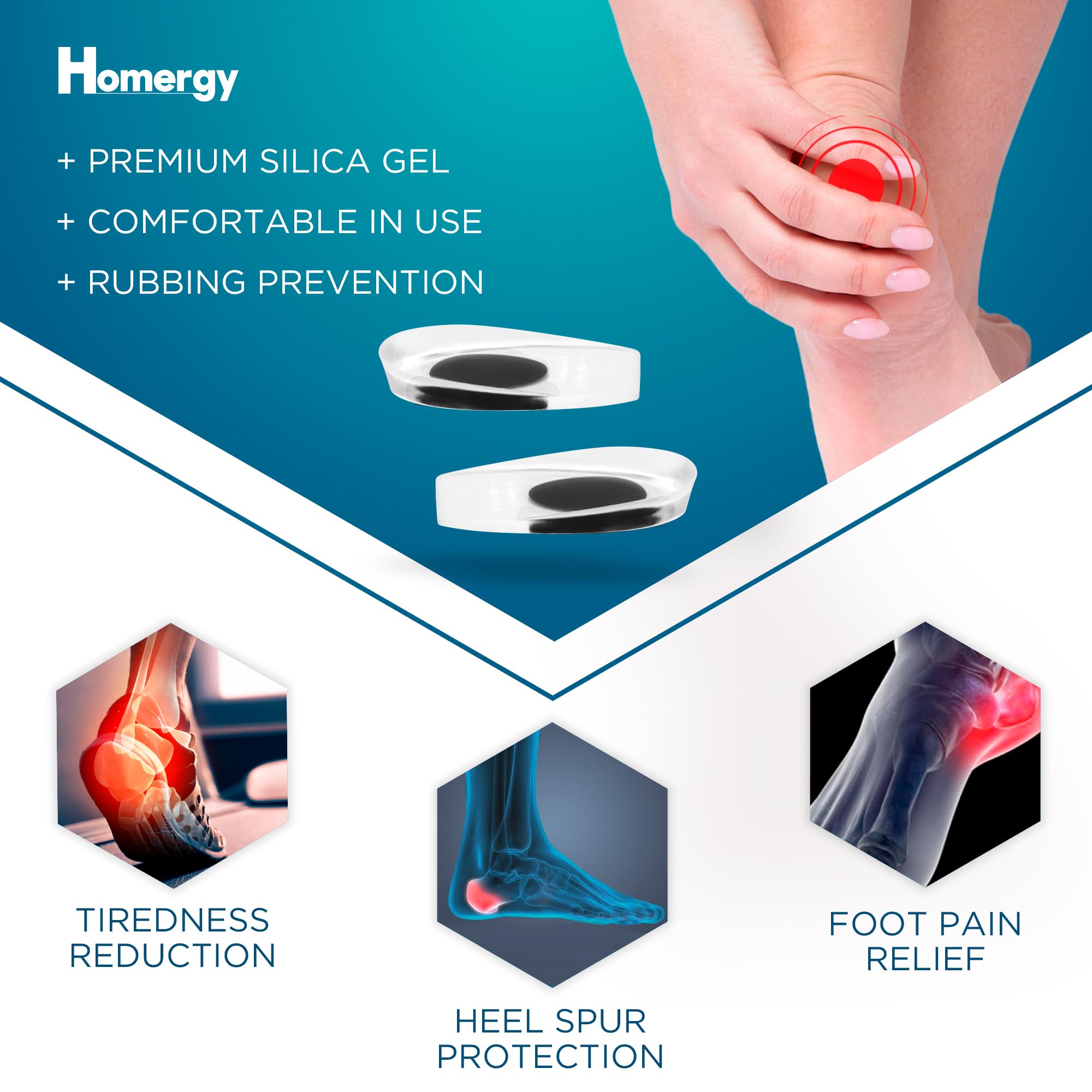 Homergy primer plano de la textura de gel que mejora la absorción de impactos