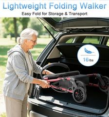 HOMLAND asiento acolchado del rollator mostrando confort y limpieza impermeable