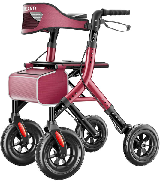 HOMLAND frente del rollator mostrando diseño y portabilidad