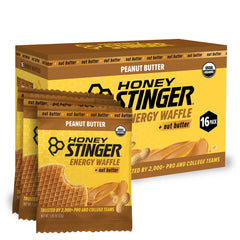Honey Stinger empaque frontal mostrando el paquete y beneficios energéticos