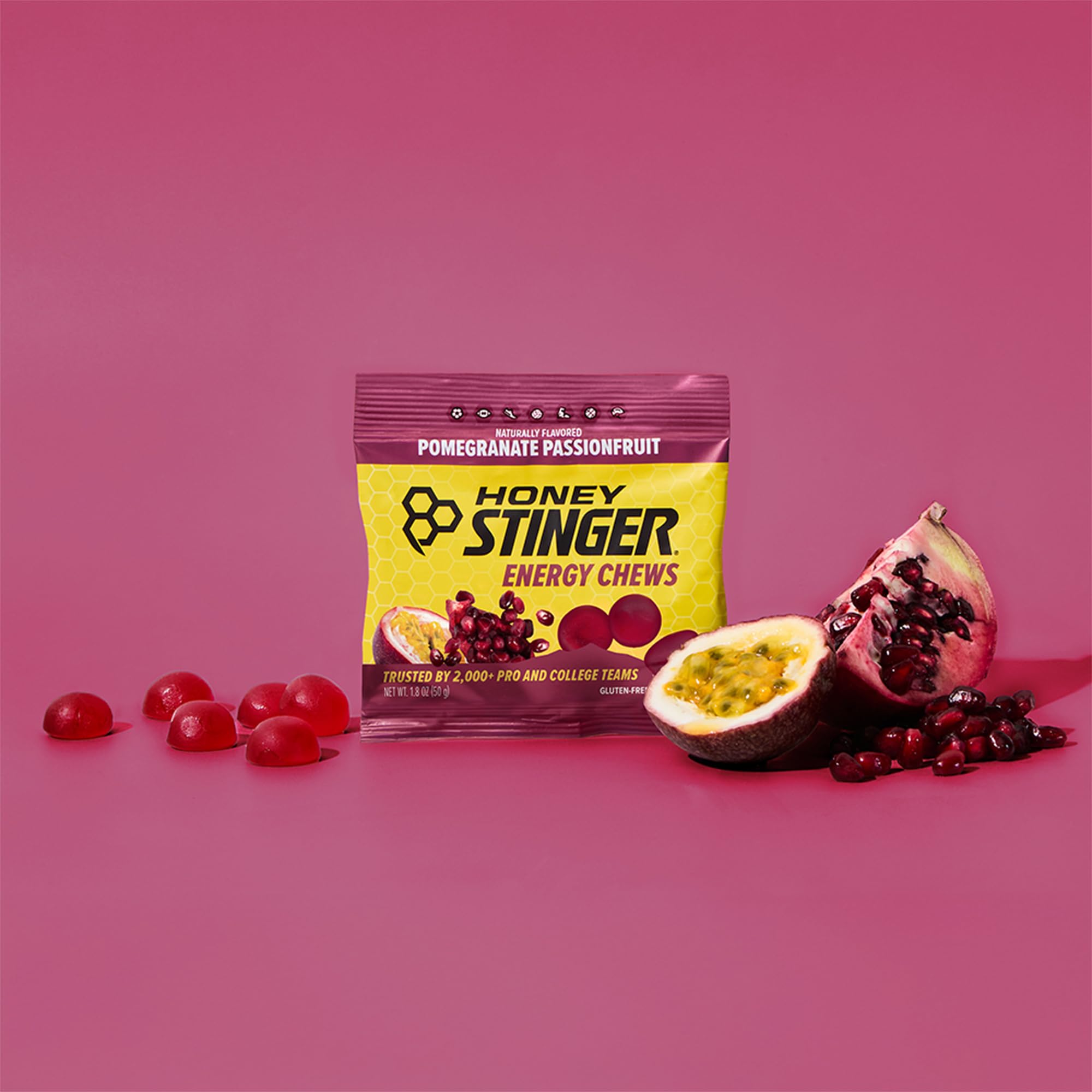 Honey Stinger en uso por corredor ofreciendo energía rápida y cómodo consumo