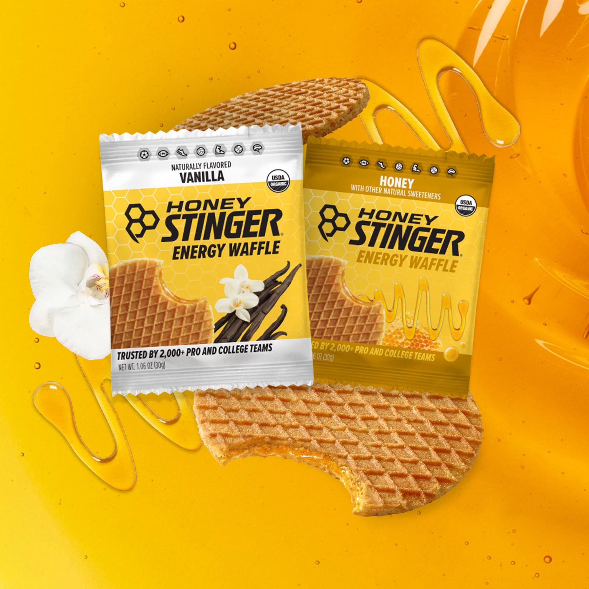 Honey Stinger envoltura individual lista para llevar y consumir fácilmente