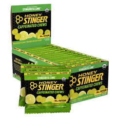 Honey Stinger estuche frontal Stingerita Lima mostrando el envase y conveniencia