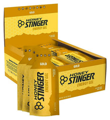 Honey Stinger gel paquete frontal muestra producto y ventaja portable