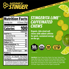 Honey Stinger detalle de textura de gominola para fácil masticación y digestión