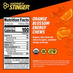 Honey Stinger primer plano de la textura blanda resaltando absorción rápida