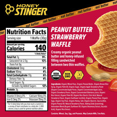 Honey Stinger textura del waffle suave y masticable, rápida digestión