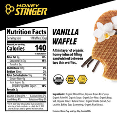Honey Stinger textura crujiente de las obleas que facilita masticación rápida