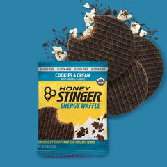 Honey Stinger porción abierta mostrando relleno vainilla y absorción rápida