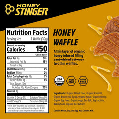 Honey Stinger primer plano textura del waffle mostrando suavidad y absorción rápida