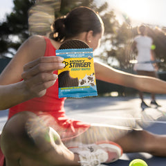 Honey Stinger waffles en mochila listo para entrenamiento outdoor