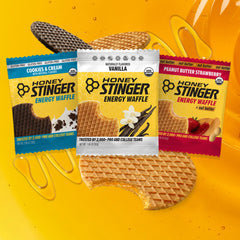 Honey Stinger producto en uso por ciclista aporta combustible práctico en ruta