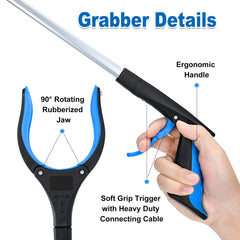 Honeysuckle grabber plegado mostrando su tamaño compacto para transporte