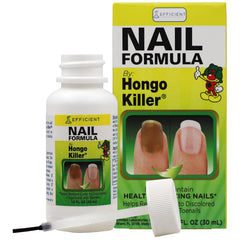 HONGO KILLER frasco frontal mostrando tamaño compacto y beneficio de portabilidad