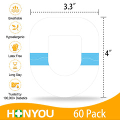 HONYOU detalle del borde pegado sin despegues, mayor seguridad para el Omnipod