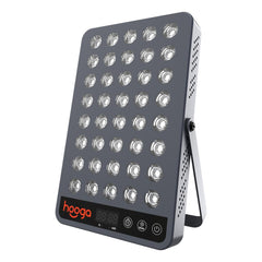 Comparación de tamaño del Hooga HG200 junto a una tablet para visualización de escala