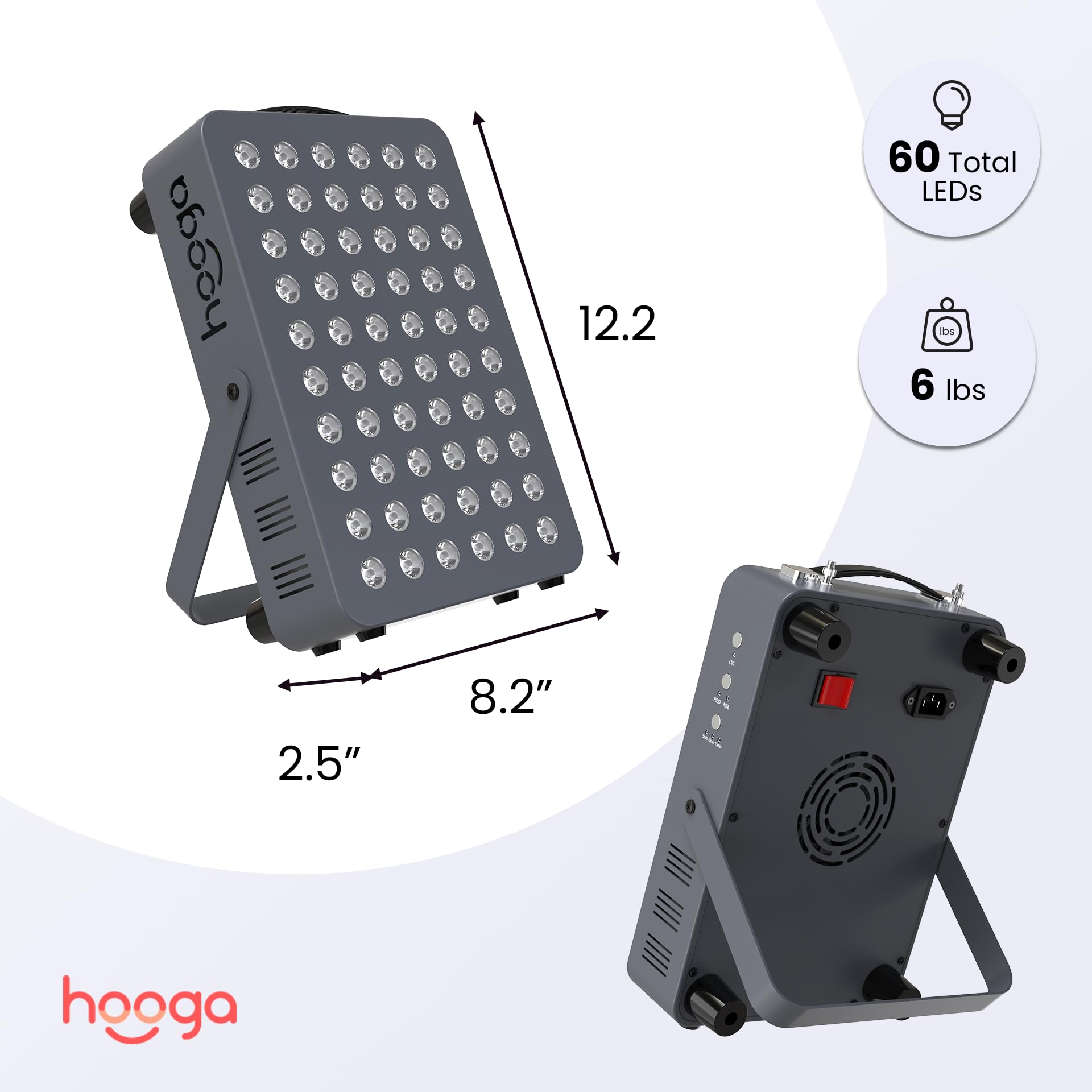 hooga hg300 uso en rostro sobre mesa para sesión de bienestar rápida