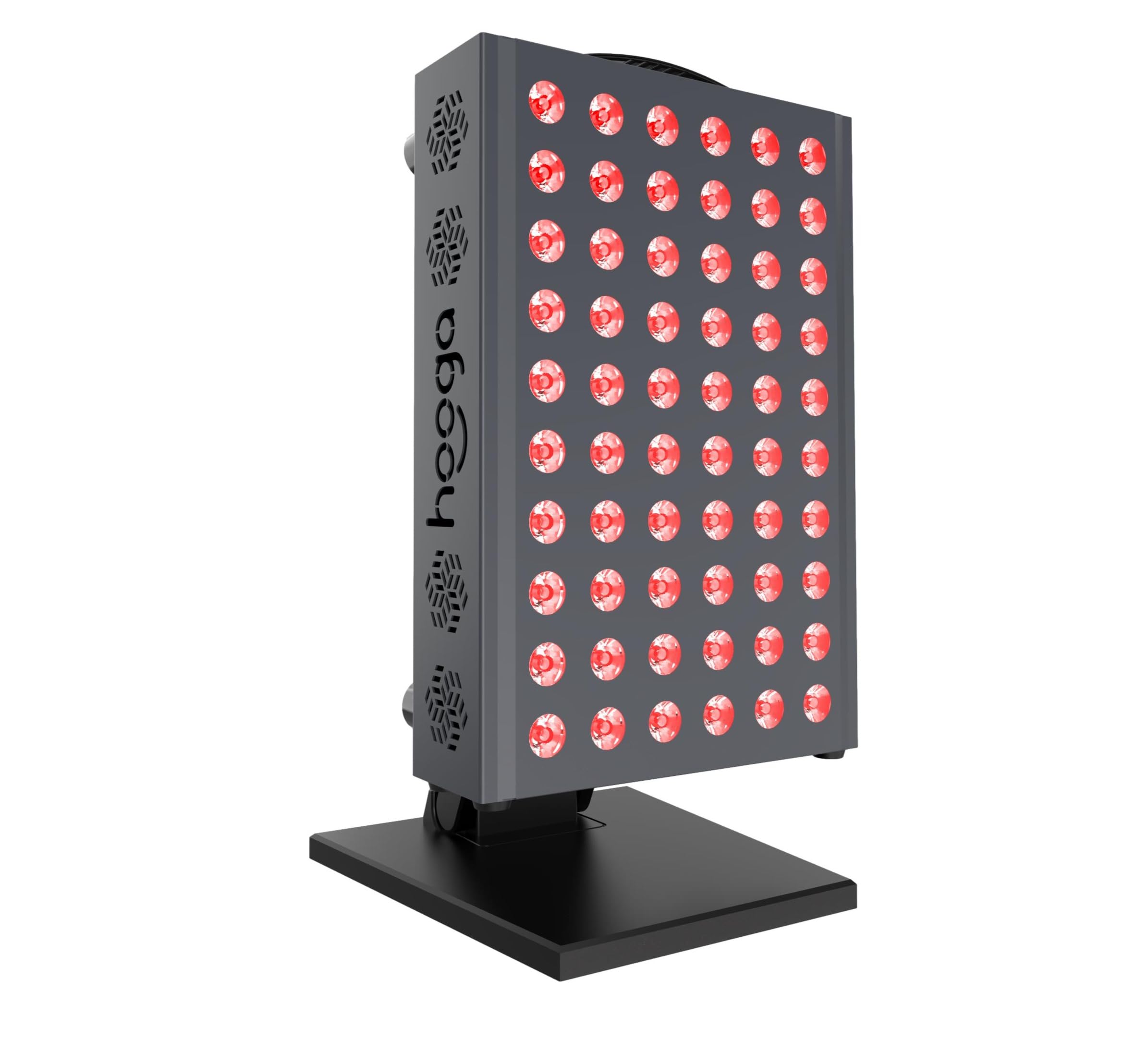 hooga PRO300 primer plano de LEDs duales destacando emisión 660nm y 850nm