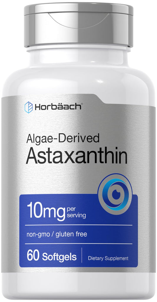 Horbäach Astaxantina 10 mg en botella para uso diario