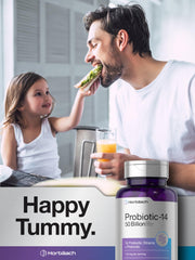 Horbäach cápsulas junto a yogur y frutas ilustrando uso diario