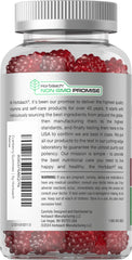 Horbäach primer plano de la textura de la gomita, masticable y apetecible