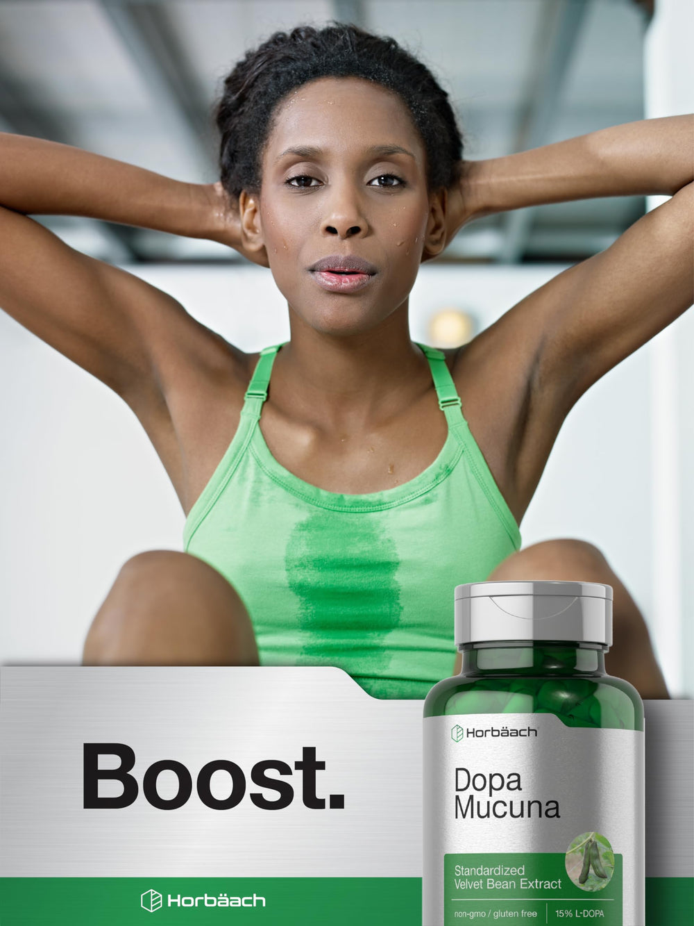 Horbäach cápsula en mesa de desayuno como parte de rutina