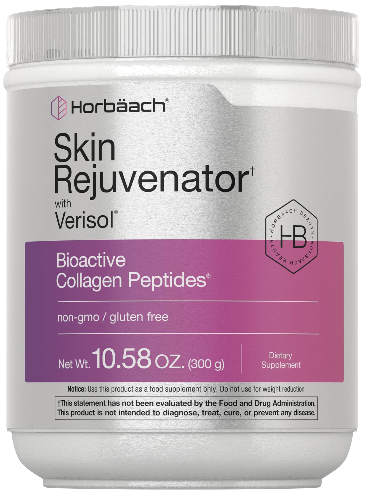 Horbäach empaque frontal mostrando el envase y beneficio de pureza