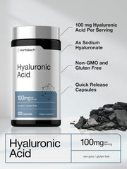 Horbäach etiqueta nutricional legible con 100 mg por cápsula