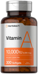 Horbäach frasco delantero mostrando 300 softgels y etiqueta clara