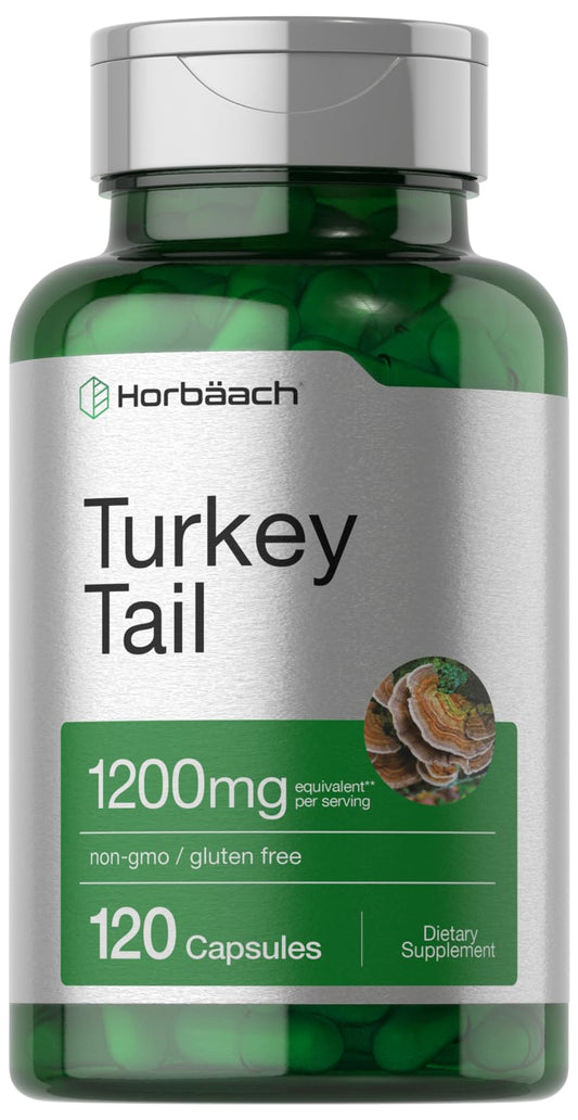 Horbäach frasco frontal mostrando 120 cápsulas y beneficios de pureza