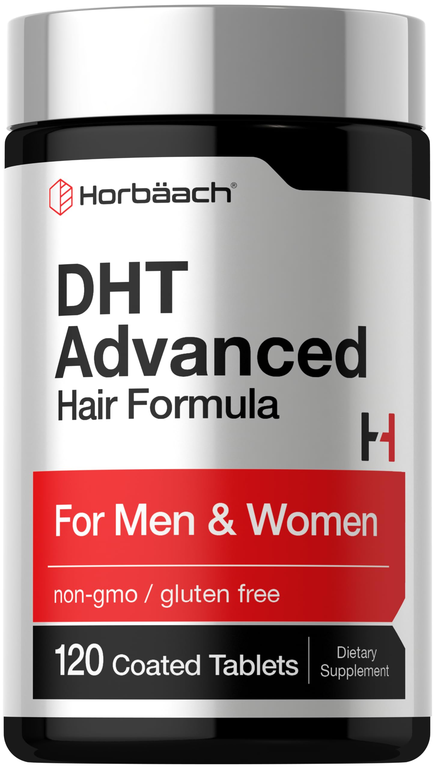 Horbäach frasco frontal mostrando etiqueta y diseño, transmite confianza de marca