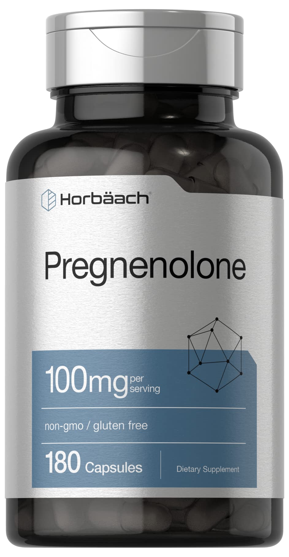 Horbäach frasco frontal mostrando etiqueta clara y beneficio de pureza