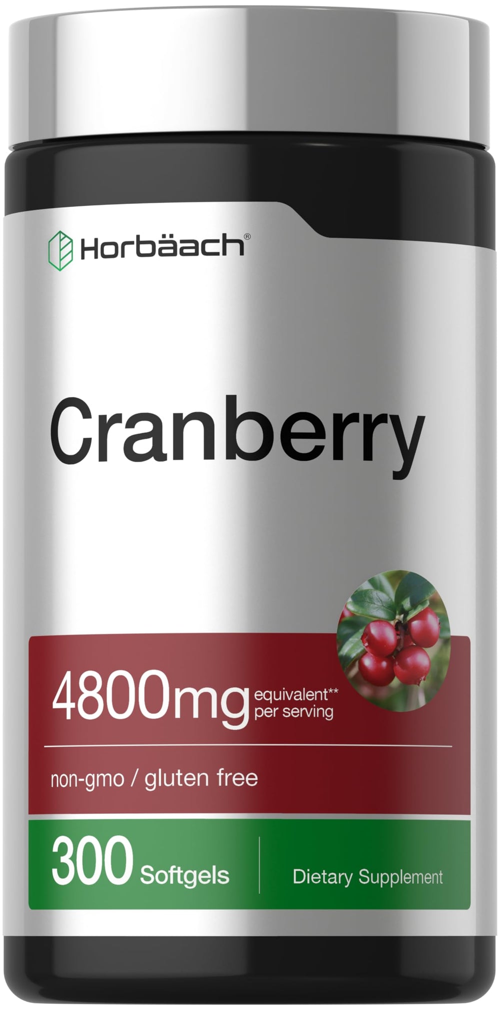 Horbäach frasco frontal mostrando 300 softgels y presentación clara