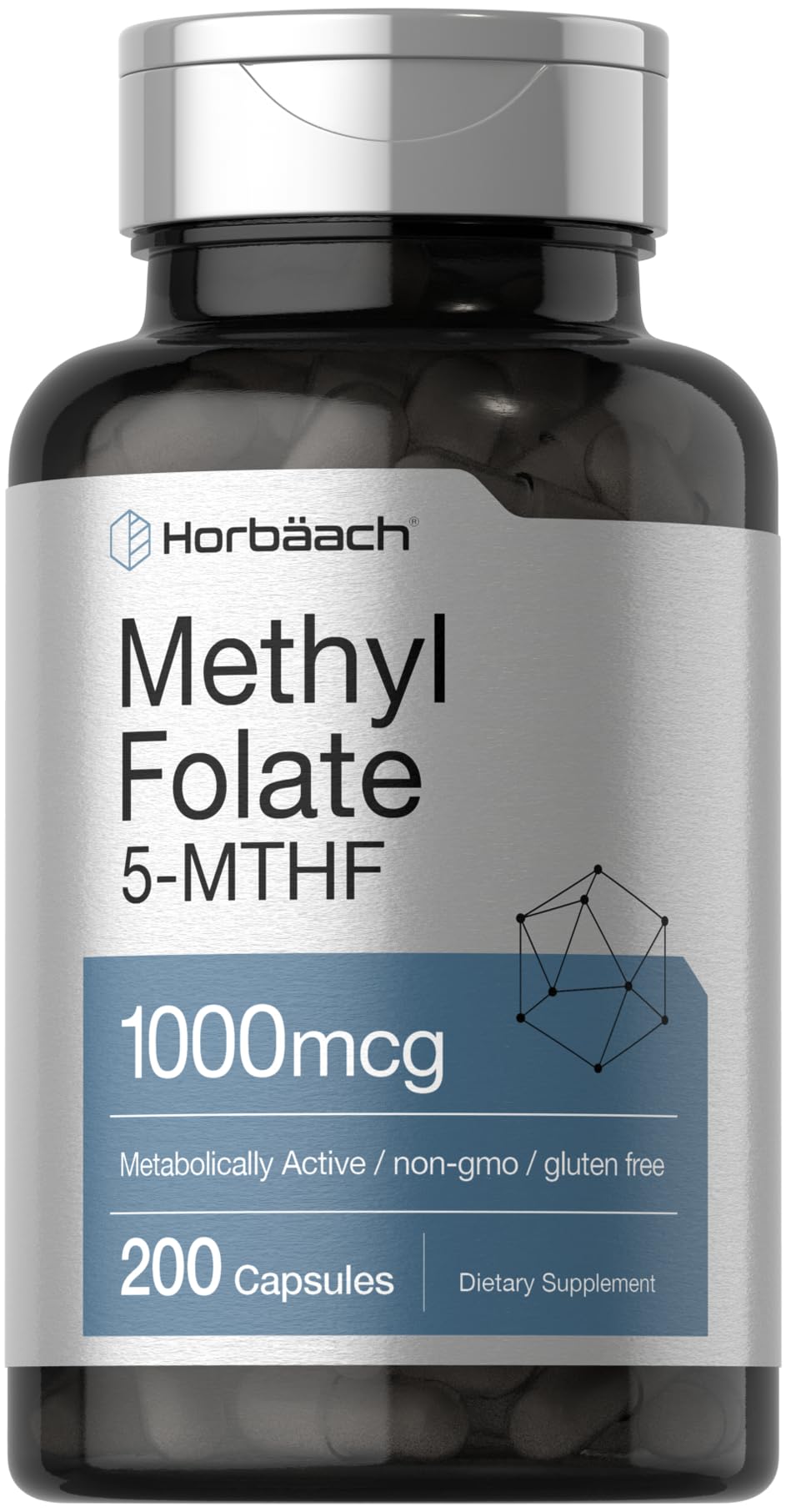 Horbäach frente del producto mostrando botella y etiqueta clara