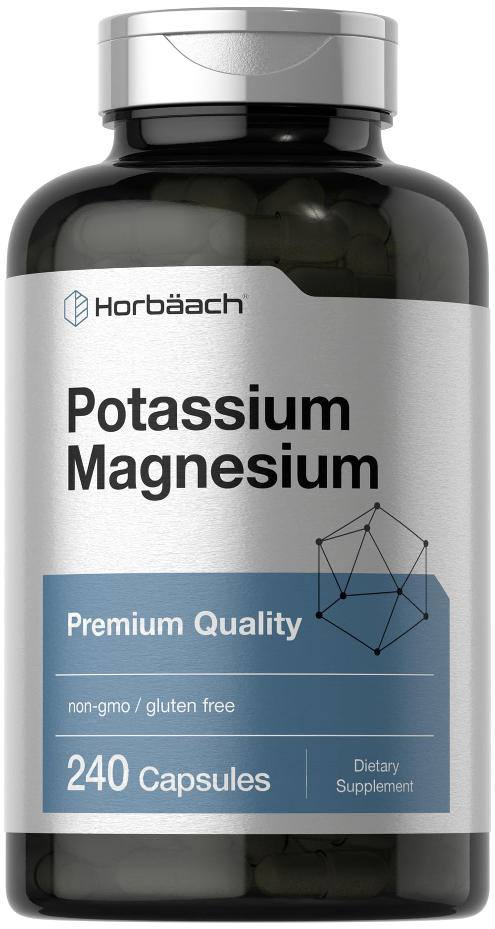 Horbäach envase frontal mostrando 240 cápsulas y ventaja de suministro prolongado
