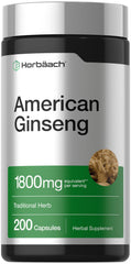 Horbäach botella frontal mostrando ginseng y facilidad de uso
