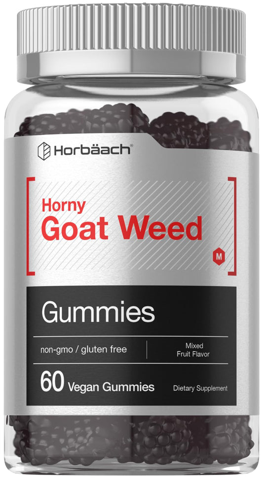 Horbäach frasco delante mostrando 60 gominolas y conveniencia